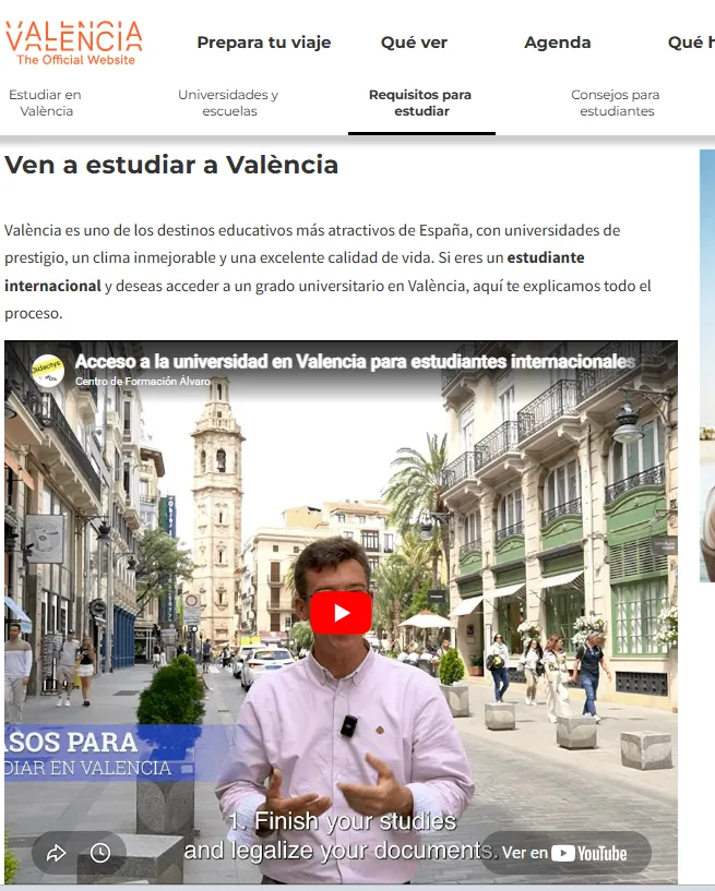 Guía oficial Visit Valencia con recursos de CFA