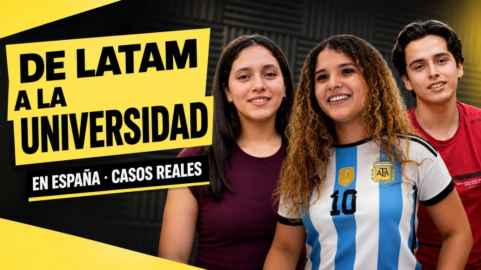 Andrea, Isabella y Brian — de LATAM a la universidad en España
